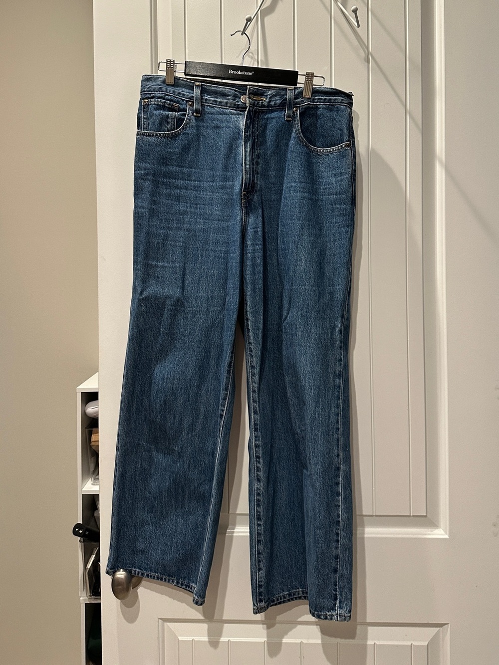 Levi's Women's Dark Blue High Waisted Straight-Leg Jeans Waist 31